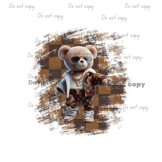 LV brown bear digital file